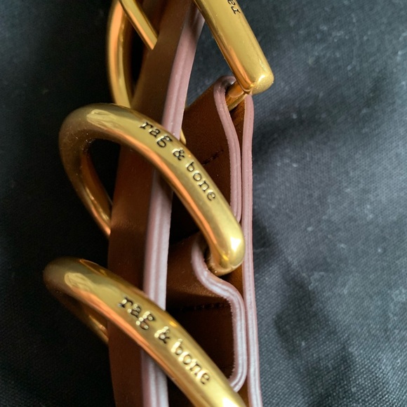 rag & bone Brown Suede Crescent Hobo with Dark Brown Leather Strap - Picture 5 of 9